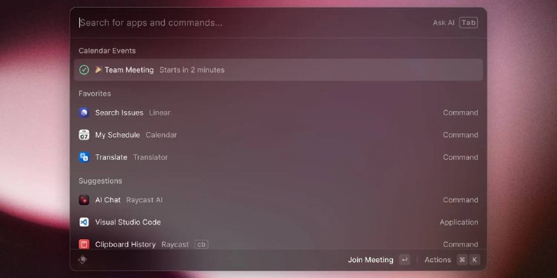Raycast 即将登陆 iPhone，但不要期待会有Mac 端那样的体验Raycast，这款强大的 Mac 启动器应用程序，目前正在为 iPhone 正式开发中（同时也有 Windows 版本）