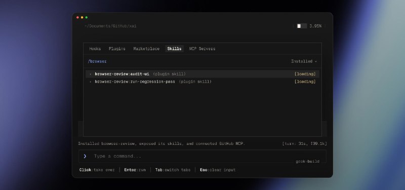 xAI推出Grok Build （CLI）早期测试版目前处于早期测试阶段，面向 SuperGrok Heavy 订阅用户Grok Build 是一款新的编码智能体，可直接在你的终端里运行
