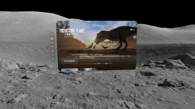 苹果暗示将于本月为 Vision Pro 带来新的“史前星球”沉浸式视频Apple Vision Pro 用户不久后将能享受到另一段沉浸式视频