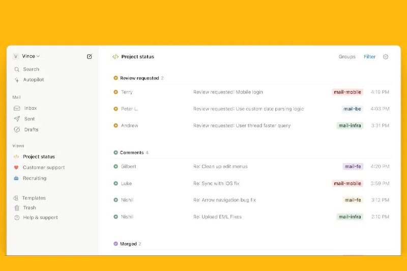 Notion 正在打造一款可定制的电子邮件应用这个具有 Notion 风格的邮件应用程序可以帮你自由地整理收件箱，并使用 Notion AI 来设置自动化功能