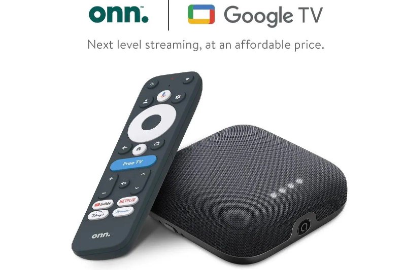 沃尔玛推出由Google 支持的流媒体盒子和智能音箱组合新款 Onn 4K Pro 售价 49.88 美元，新增了多项功能，包括内置的谷歌助手智能音箱、杜比视界加杜比全景声、HDR，以及一个带有蓝色“免费电视”按钮的遥控器，这个按钮巧妙地指引你使用谷歌的 FAST 频道，还有一个可自定义的星形按钮，可以启动应用或切换电视输入