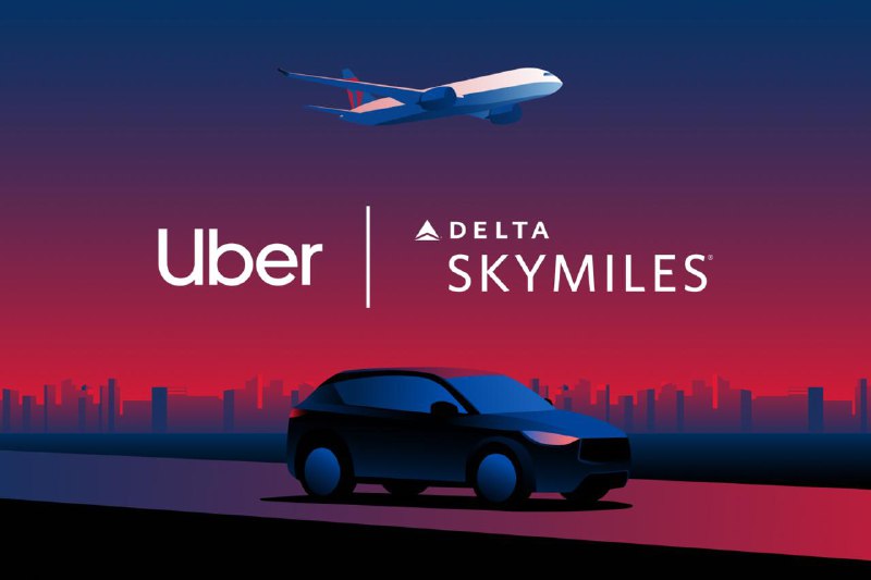 Uber 用户现在可以赚取达美航空的里程Uber 用户在前往机场的行程中每花费一美元可赚取一英里达美航空的 SkyMiles 会员现在可以将他们的账户与 Uber 链接，乘车和外卖消费可以赚取里程数