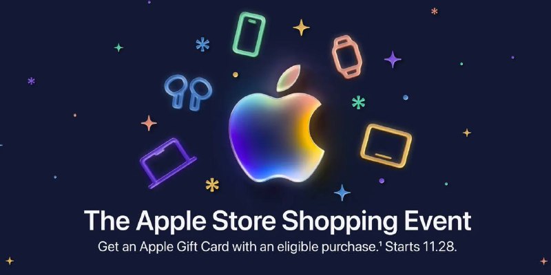 Apple预告黑五活动，最高返$250礼品卡与往年一样，苹果并没有在购买其最新的高端产品时提供促销礼品卡