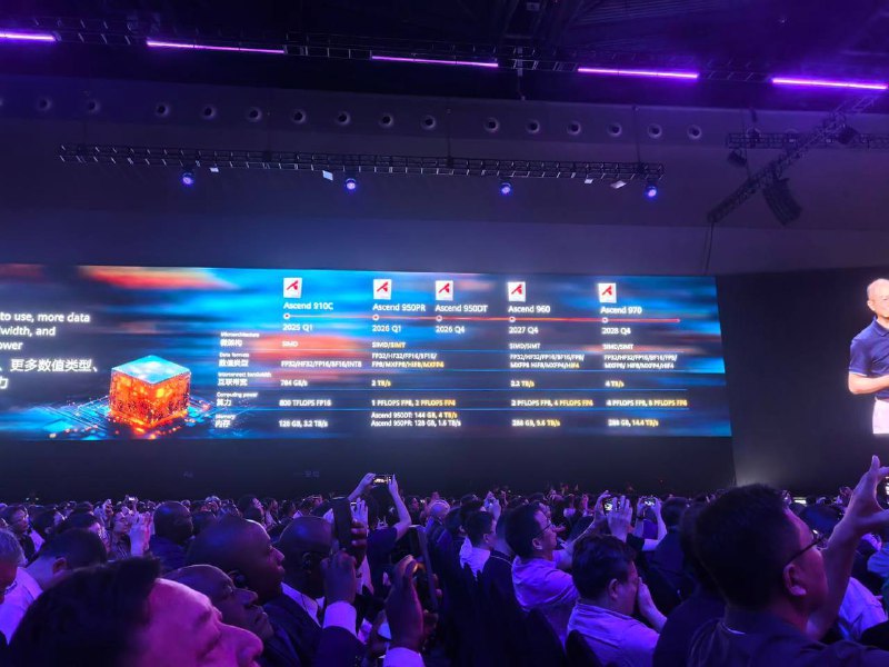 华为公布未来三年昇腾芯片演进和目标：950PR明年Q1推出9月18日，华为轮值董事长徐直军在华为全联接大会上首次公布了昇腾芯片演进和目标