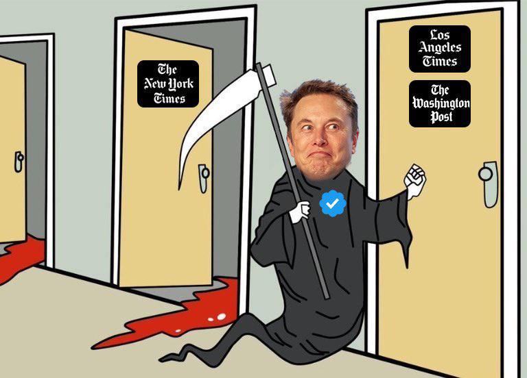 继纽约时报后，华盛顿邮报、洛杉矶时报等公司也公开表示不会为Twitter Blue验证付费此前， 白宫也表示不会为此买单🗒 标签: #Twitter #Blue #NYT📢 频道: @GodlyNews1🤖 投稿: @Godlynewsbot