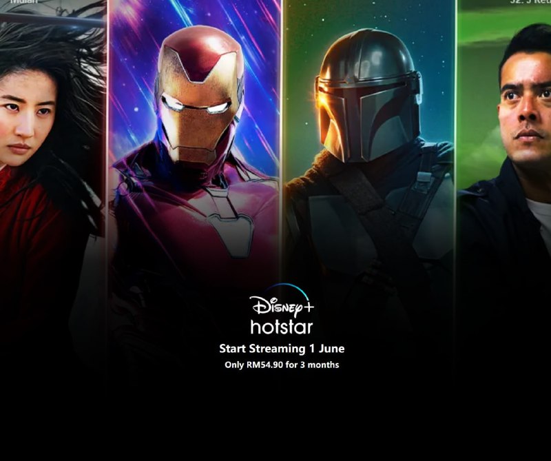 #Disney+ #Hotstar #马来西亚Disney将在6月1日在马来西亚上线,价格为3个月RM54.90,换算为人民币约等于84.8.内容为DIsney+和Hotstar泰国预计6月30号上线,但官网并未显示价格和服务内容频道:  @GodlyNews1