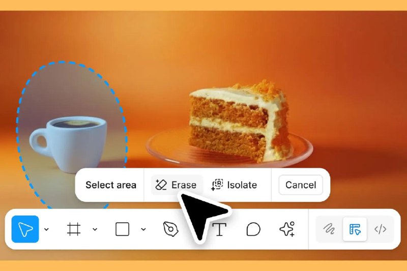 Figma 增加了更多类似 Photoshop 的 AI 图像编辑工具用户现在可以快速删除和分离对象，并调整图片以适应新的宽高比例