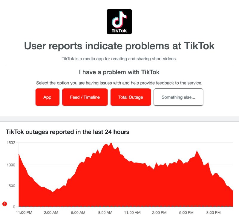 TikTok 仍处于宕机状态，官方称故障是由数据中心停电引发的从周日清晨起，新归属美国业务的 TikTok 开始出现故障，这发生在 Oracle 等公司接手仅几天之后
