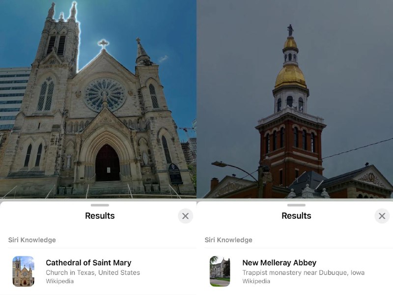 你的 iPhone 是否默认与苹果共享照片？在 iOS 设置中，一个“增强视觉搜索”的开关可以让你在照片应用中搜索地标，但这需要与苹果共享数据才能实现