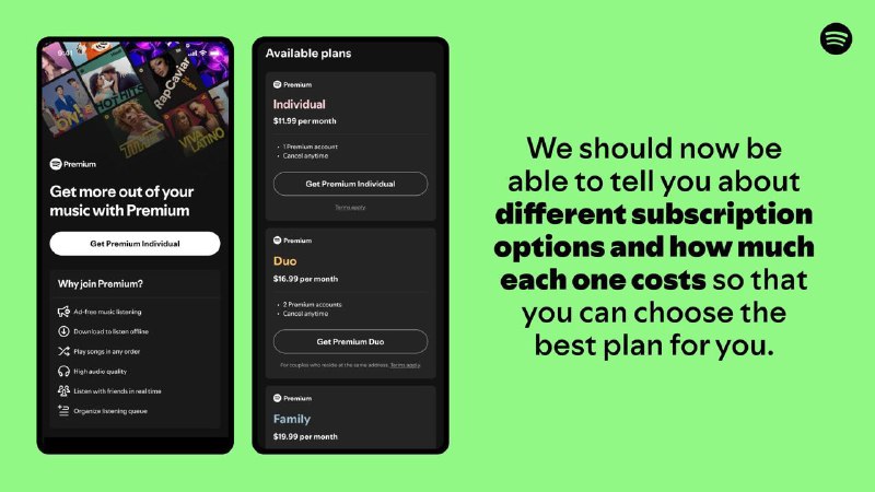 Spotify 已经准备好了一个应用程序来测试苹果的新规定这家流媒体公司在 Epic Games 诉苹果公司的重大裁决后，已经提交了 iOS 应用的更新根据一篇博文，Spotify 表示它已经提交了 iOS 应用的更新，此更新将让美国用户除了可以使用苹果的支付选项外，也可以使用其他支付方式