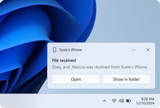 微软测试 iPhone 与 Windows 双向文件共享功能Microsoft 正在为其 Phone Link 应用加入全新文件共享功能，让 iPhone 用户可以更轻松地与 Windows PC 进行文件传输