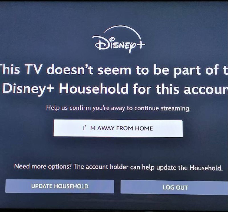 Apple TV端使用土区Disney+ 开始出现同户警告⚠️🗒 标签: #Apple #Disney📢 频道: @GodlyNews1🤖 投稿: @GodlyNewsBot