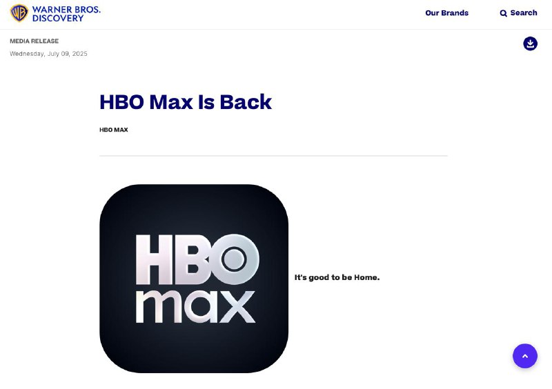 华纳已将Max 正式改回HBO Max