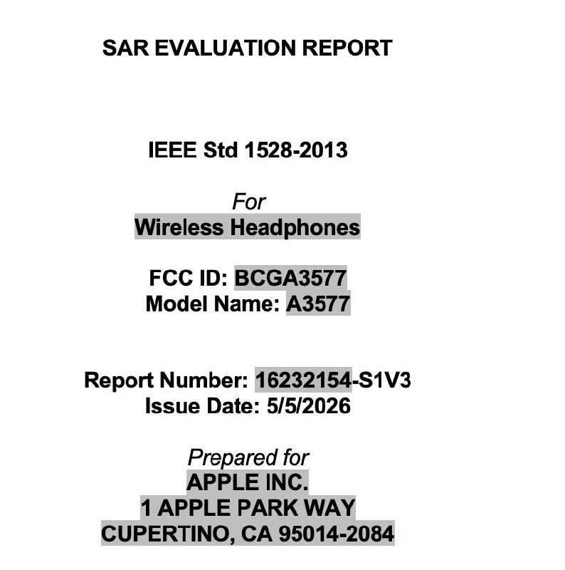 FCC 文件曝光了一款Apple尚未发布的耳机由于大部分细节仍因保密请求而未公开，目前还无法确定这究竟是苹果自家品牌的耳机，还是一款全新的 Beats 产品