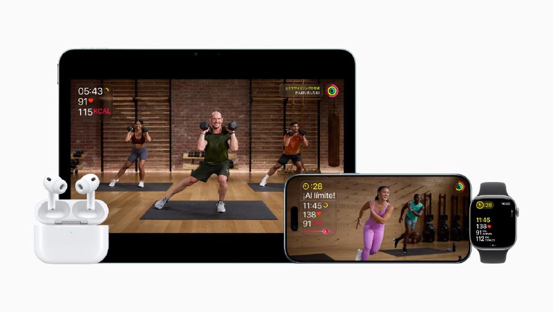 Apple宣布，在AI帮助下将 Fitness+扩展到 28 个新市场苹果今天宣布，屡获殊荣的健身与健康服务 Apple Fitness+将于 12 月 15 日扩展到包括智利、香港、印度、荷兰、新加坡、台湾等在内的 28 个新市场，明年初将在日本推出