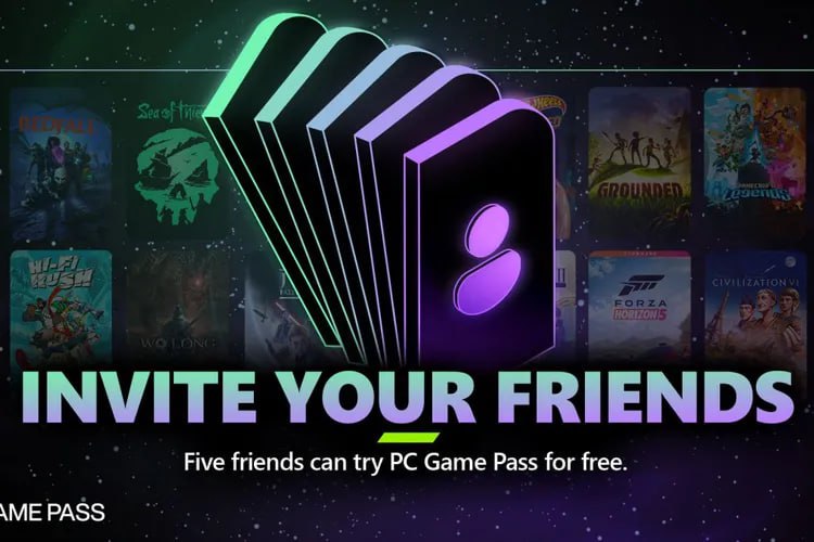 微软推出了一项新的Xbox Game Pass好友推荐计划，用户可以邀请好友来试用PC Game Pass好友推荐服务适用于Xbox Game Pass Ultimate和PC Game Pass会员，最多可邀请5位好友免费试用PC Game Pass 14天