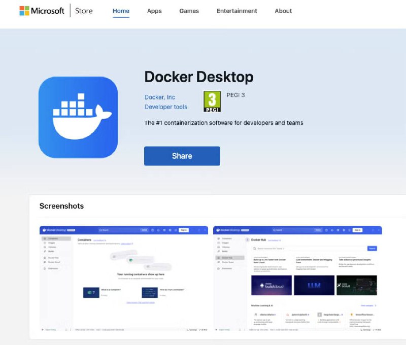 Docker Desktop 登陆Microsoft Storevia 匿名🗒 标签: #Docker📢 频道: @GodlyNews1🤖 投稿: @GodlyNewsBot