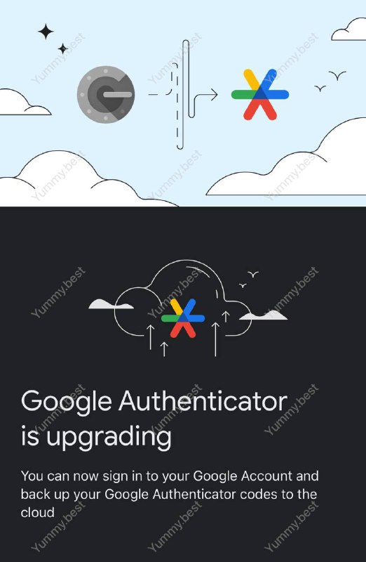 史诗级更新！Google Authenticator 可与 Google 账号同步，图标也重新设计了用户可以选择登录 Google 账号同步至云端或像旧版一样仅本地保存另外，将密码同步至云端需要升级至最新版 App