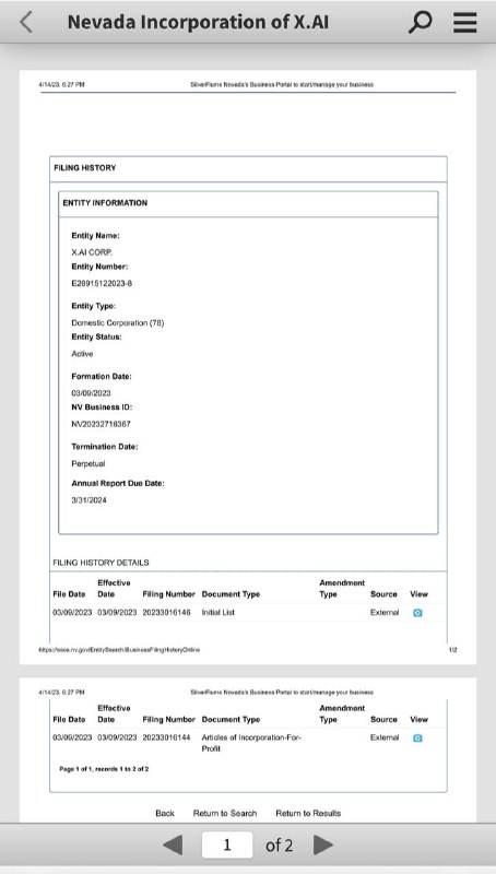 马斯克在内华达州成立了名为 X.AI 的公司据 《华尔街日报》 最先报道，埃隆·马斯克创建了一家致力于人工智能的新公司，名为X.AI