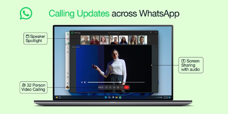 WhatsApp 视频通话功能旨在更好地与 FaceTime 竞争WhatsApp 推出了三项新的视频通话功能，旨在让这款应用在与 FaceTime 的竞争中更具优势，其中还包括公司版的 SharePlay 功能