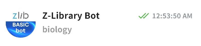 Zlibrary bot 又挂一个via 匿名P.S 科技花频道消息：新机器人 @zlibrary3_bot 可用🗒 标签: #zlib 📢 频道: @GodlyNews1🤖 投稿: @GodlyNewsBot