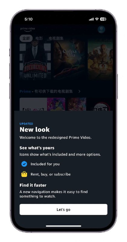 Prime Video iOS端新UI已上线via 匿名🗒 标签: #Amazon #PrimeVideo📢 频道: @GodlyNews1🤖 投稿: @GodlyNewsBot
