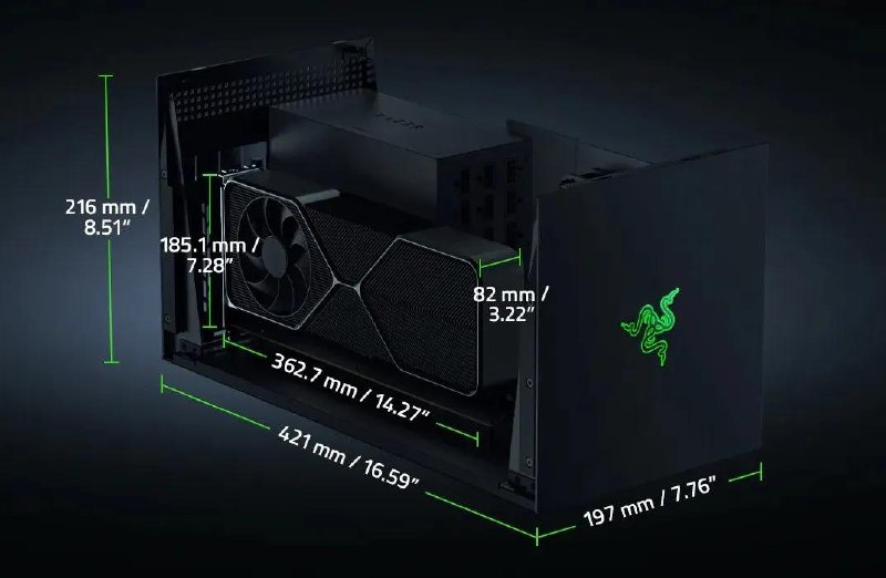 售价$350的雷蛇新款外接显卡盒只配备了一条 Thunderbolt 5 线缆如果你想连接外设，就得自己买显卡、电源，甚至还要买个扩展坞雷蛇推出了一款新型的外接显卡盒，名为雷蛇 Core X V2 ，售价约 350 美元，能提升游戏笔记本或手持设备的视觉表现