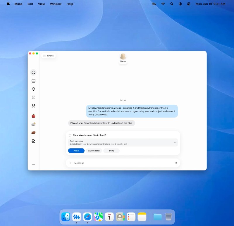 Meta 的 Muse AI 智能体现已推出 Mac 应用扎克伯格宣布，这款智能代理本月早些时候已登陆 iOS、Android 和网页版，如今也可以在 Mac 上使用