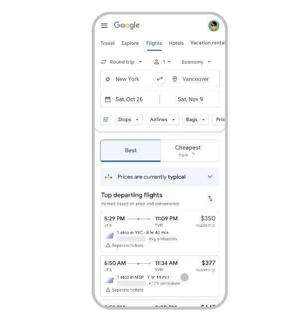 Google Flights 加入新功能，发现「最便宜」机票的隐藏优惠Google 近日在其博客宣布，旗下航班搜寻服务 Google Flights 将新增「最便宜」标签，让使用者更容易找到价格最优惠的机票选项