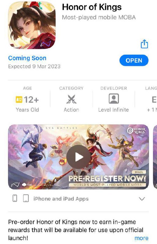 王者荣耀巴西服开启公测，游戏锁区玩家需使用巴西ip游玩由于巴西服的服务器距离国内玩家较远，并且游戏存在软锁区的情况，不使用加速器是无法正常进入游戏的