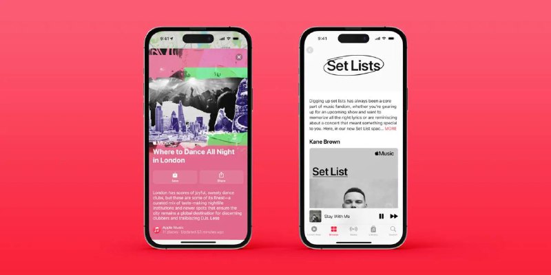 Apple Music增加演唱会曲目播放列表，巡演日期等苹果公司宣布将为Apple Music和地图推出新的音乐会发现功能