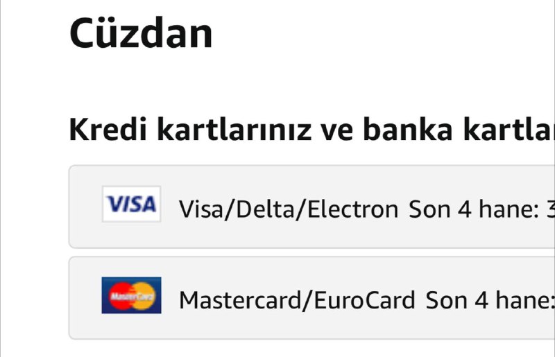#Amazon #PrimeVideo各位在开通Amazon土耳其Prime的时候，需要使用MasterCard或者Amex. 绑定MasterCard:可以被识别为MasterCard / EuroCard,这也是能绑定且发起交易的原因.VisaCard:虽然可以绑定上，但是并不能支付Prime 的费用,若发起交易平台将会报错.Amex经群友实测过也是可以绑定的.频道: @GodlyNews1