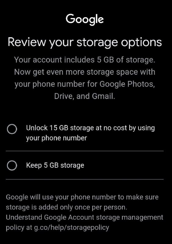 Google帐号免费存储由15GB下调至5GB，只有经过手机号验证的账号才能继续享受15GB支持页面的描述也从“你的 Google 帐号在不收费的情况下可获得 15 GB 的云端存储”改为“在不收费的情况下，最多可获得 15 GB 的云端存储”借助互联网档案馆的 WayBack Machine，9to5Google 确认Google是在 2026 年 3 月期间做出的这项更改
