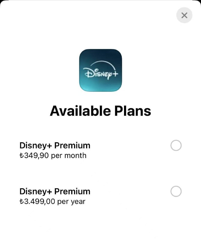 Disney+ 内购涨价，涨幅达112%土耳其价格从 1649 涨到了 3499，涨幅 1850 里拉，涨幅达112%Google 和iOS 内购均受影响，网页端暂未同步价格