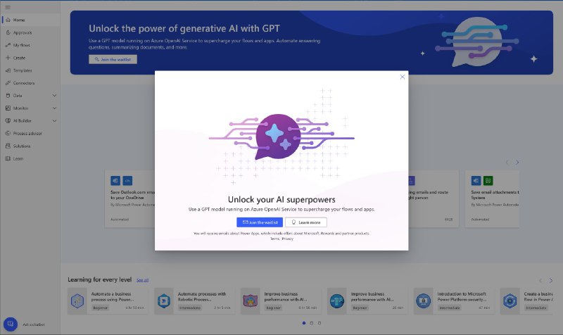 融合了GPT的Power Automate即将到来，现在可以加入等待列表了via Danielbility🗒 标签: #GPT #微软 #Waitlist📢 频道: @GodlyNews1🤖 投稿: @GodlyNewsBot