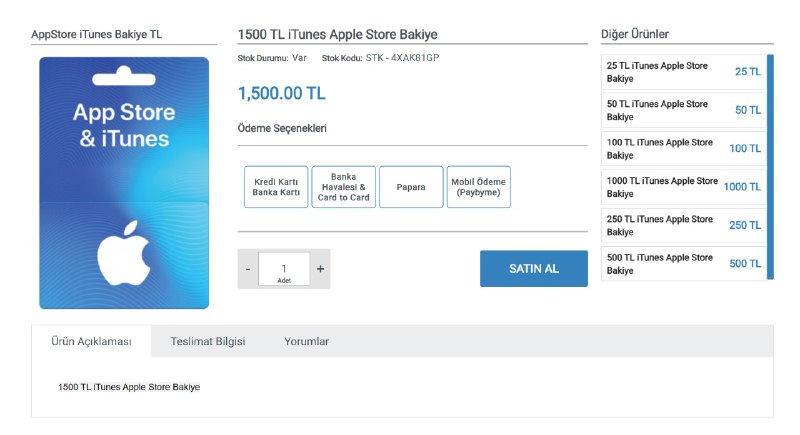 Epin也有大额的App Store礼品卡了