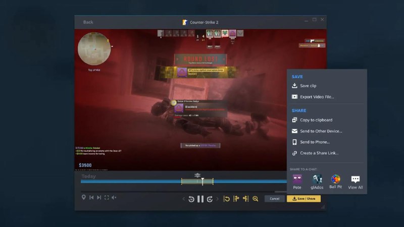 Steam 的内置游戏录制功能现在对所有人开放Steam 游戏录制功能正式结束测试，玩家现在可以不借助其他应用直接录制游戏画面了