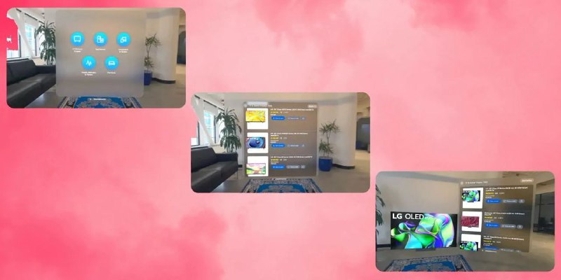 Best Buy 的Vision Pro app让你能看到大屏幕电视、家具、厨房电器等物品在你家里的样子