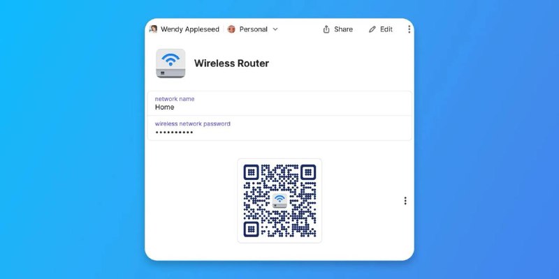 1Password 新增通过二维码分享 Wi-Fi 密码的功能流行的密码管理器 1Password 刚刚推出了一个非常实用的新功能更新