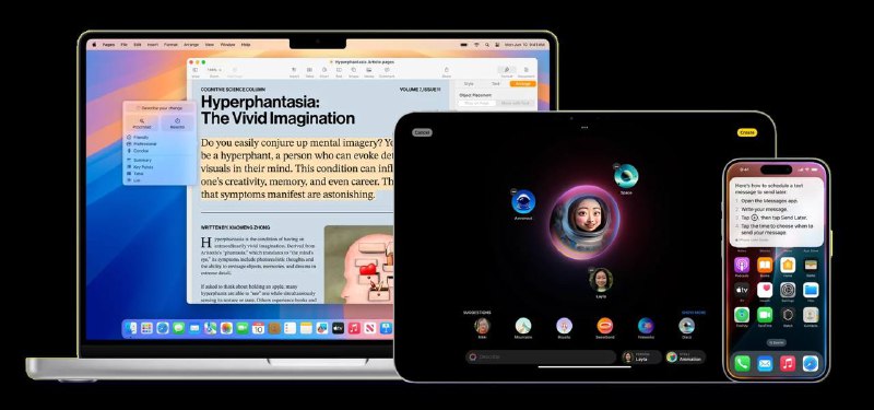 Apple Intelligence 将于 10 月 28 日正式推出《彭博社》Power On 通讯报导称，Apple 明确表示 Apple Intelligence 将于 10 月推出，具体日期为 10 月 28 日，首批会支持美国英文语系