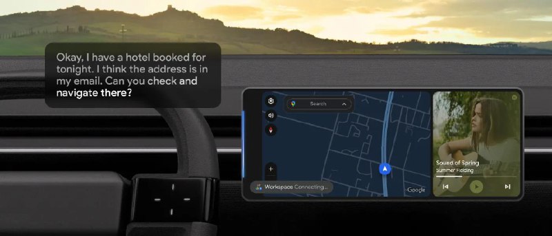 Gemini 现在可在Android Auto上使用Android Auto是 Google 推出的 车载投屏与助手系统从今天起，谷歌开始向 Android Auto 用户推出其 Gemini AI 助手，让司机可以使用一个“真正的对话式”语音助手，帮助导航、发信息和处理各种事务