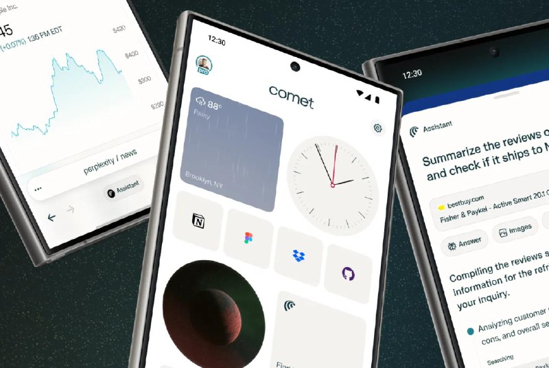 Perplexity 将其 Comet 浏览器带到了 Android 平台新的 Comet 应用已在 Android 平台上线，提供与桌面版浏览器相似的功能，包括在浏览网页时调用 Perplexity 内置人工智能助手